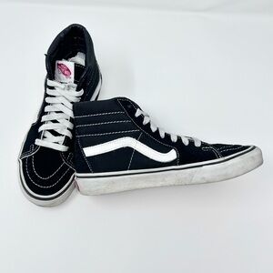 Vans SK8 Black & White High-Top Skate Sneakers Mens 4 / Women’s 5.5